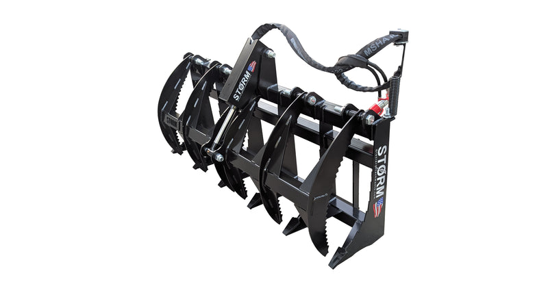 Load image into Gallery viewer, 60 Inch Rake/Brush Grapple - 1 Cyl - Skid Steer
