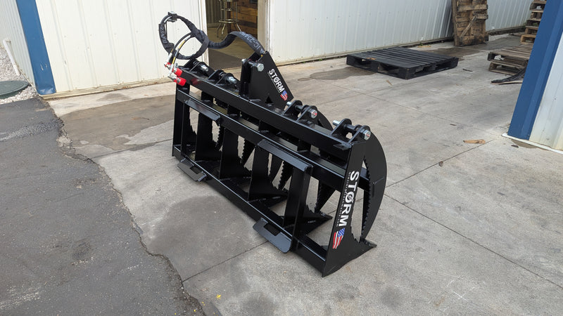 Load image into Gallery viewer, 60 Inch Rake/Brush Grapple - 1 Cyl - Skid Steer
