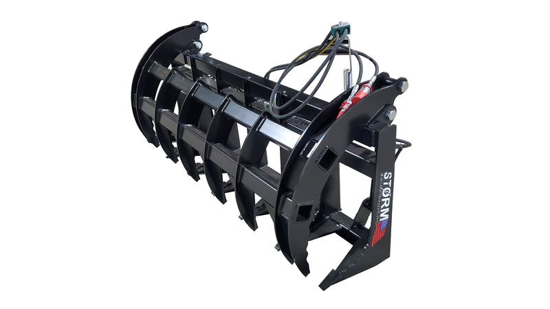 Load image into Gallery viewer, 72 Inch HD Rake/Brush Grapple - Skid Steer
