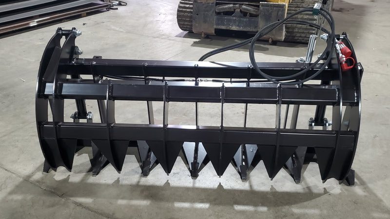 Load image into Gallery viewer, 72 Inch HD Rake/Brush Grapple - Skid Steer
