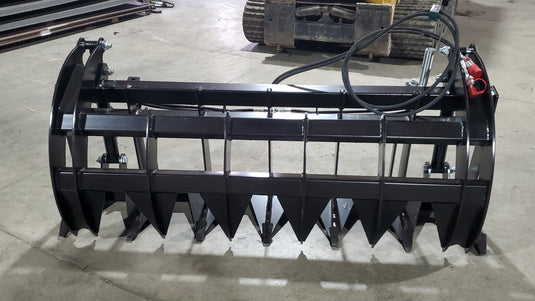 72 Inch HD Rake/Brush Grapple - Skid Steer