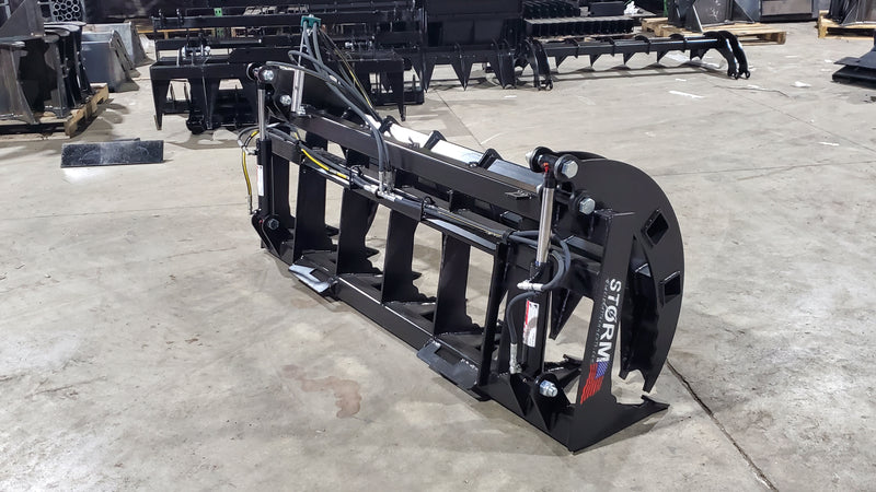 Load image into Gallery viewer, 72 Inch HD Rake/Brush Grapple - Skid Steer
