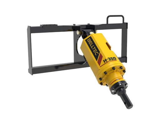Belltec H Series complete auger drive kit with universal skid steer mount