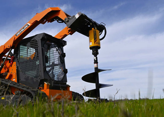 Belltec H Series auger drive drilling with compact track loader