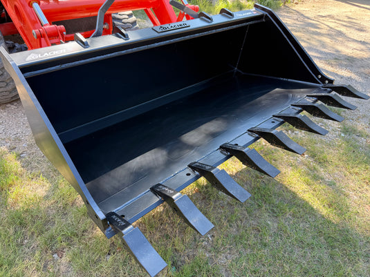 84 Inch Glacier Extreme Skid Steer Bucket - Teeth