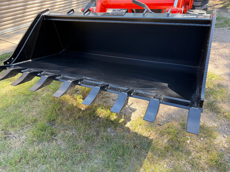 Load image into Gallery viewer, 66 Inch Glacier Extreme Skid Steer Bucket - Teeth
