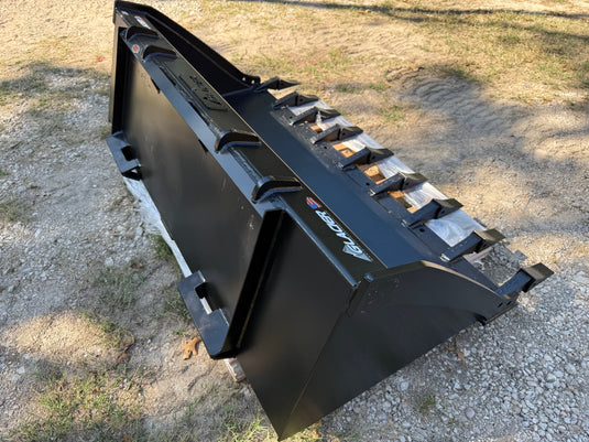 66 Inch Glacier Extreme Skid Steer Bucket - Teeth