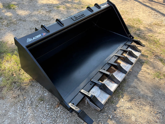 66 Inch Glacier Extreme Skid Steer Bucket - Teeth