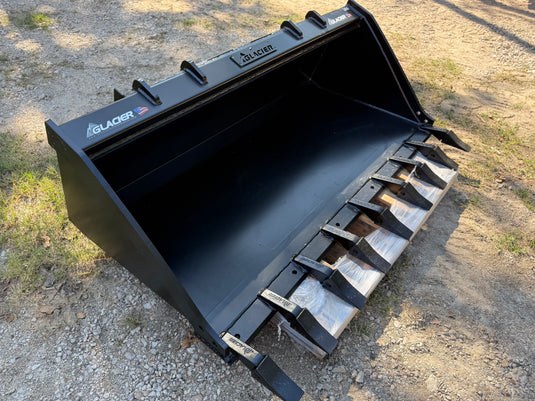 84 Inch Glacier Extreme Skid Steer Bucket - Teeth