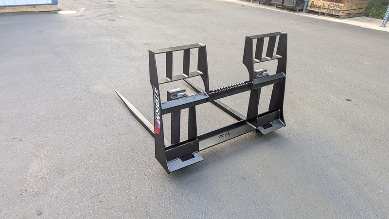 Load image into Gallery viewer, 48 Inch Hay Spear Pallet Forks - Skid Steer
