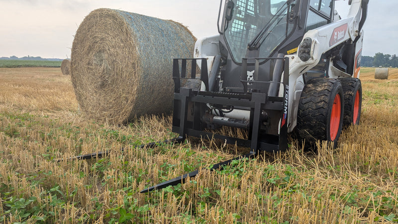 Load image into Gallery viewer, 48 Inch Hay Spear Pallet Forks - Skid Steer
