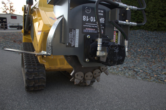 Mini Skid Steer Stump Grinder 36 Inch 18-25 GPM
