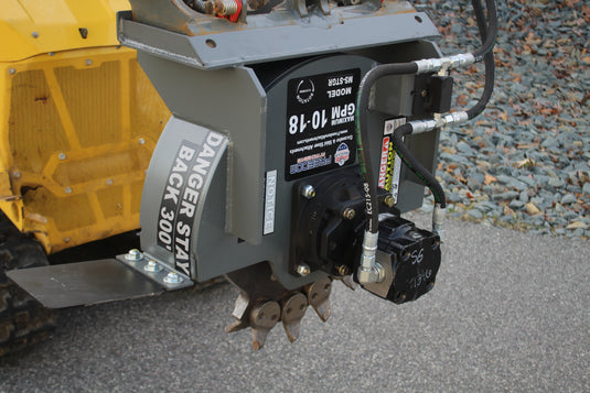 Mini Skid Steer Stump Grinder 36 Inch 18-25 GPM